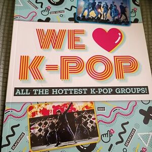 We Love K-Pop Book with Vibrant Cover